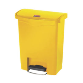 Rubbermaid Slim Jim Front StepOn Pedal Bin Yellow 30Ltr – waste bins & containers