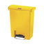 Rubbermaid Slim Jim Front StepOn Pedal Bin Yellow 30Ltr – waste bins & containers