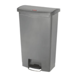 Rubbermaid Slim Jim Front StepOn Pedal Bin Grey 68Ltr – waste bins & containers