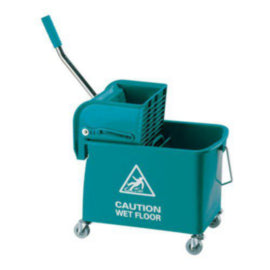 Mobile Mop Bucket/Wringer 20L Green – mops, brooms & cleaning tools