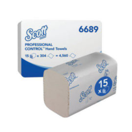Scott Control 1-Ply Hand Towels Interfold 304 Sheets White – hand towels & centrefeed rolls