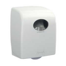 Aquarius Rolled Hand Towel Dispenser White – hand towels & centrefeed rolls