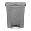 Rubbermaid Slim Jim Front Step-On Pedal Bin Grey 30Ltr – waste bins & containers