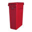 Rubbermaid Slim Jim Bin with Venting Channels Red 87Ltr – cleaning & hygiene supplies