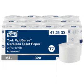 Tork Optiserve Cordless White Toilet Paper 2 Ply – toilet tissue & rolls