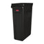 Rubbermaid Slim Jim Bin with Venting Channels Black 87Ltr – cleaning & hygiene supplies