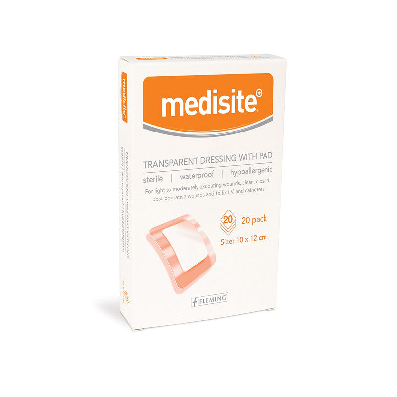 Medisite Transparent Island Dressing 10 x 12cm - Box of 20