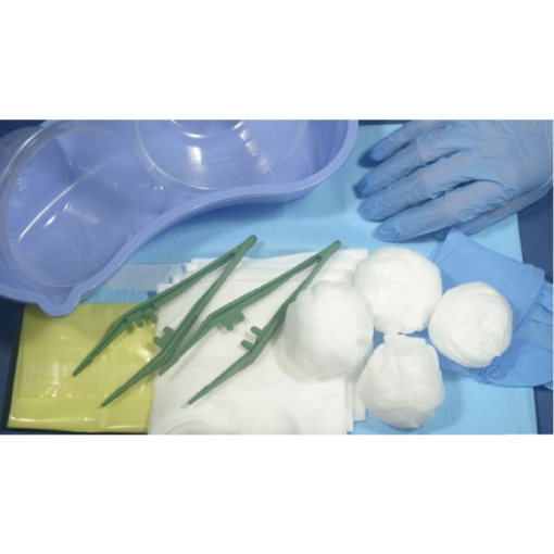 Sterile Dressing Set with Gloves - 17 Pieces - product photo