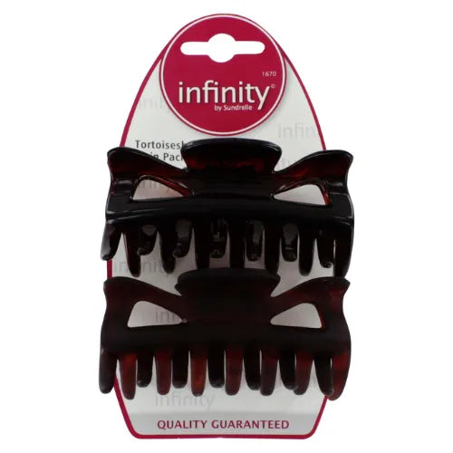 Infinity Double Tortoise Clamp – hair accessory