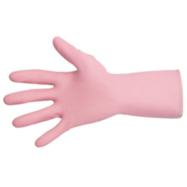MAPA Vital 115 Liquid Proof Light Duty Janitorial Gloves Pink Medium – gloves & hand protection