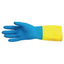 MAPA Alto 405 Liquid-Proof Heavy-Duty Janitorial Gloves Blue & Yellow XL – gloves & hand protection