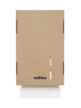 Satino Wfold Hand Towel Cardboard Dispenser Brown(6) 360sheets – hand towels & centrefeed rolls