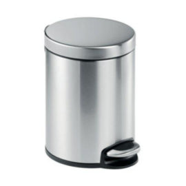 Durable Ssteel Pedal Bin Round 5l – waste bins & containers