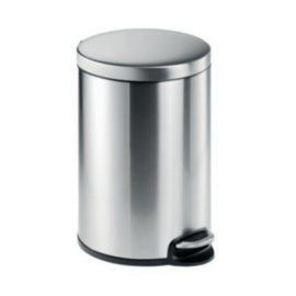 Durable Ssteel Pedal Bin Round 20l – waste bins & containers