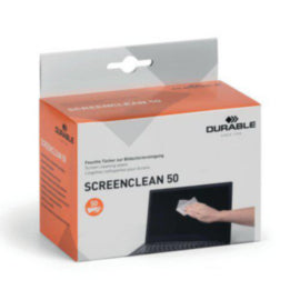 Durable Screenclean 50 Wipes Bio-degradable Individually Wrapped – cleaning & sanitising wipes