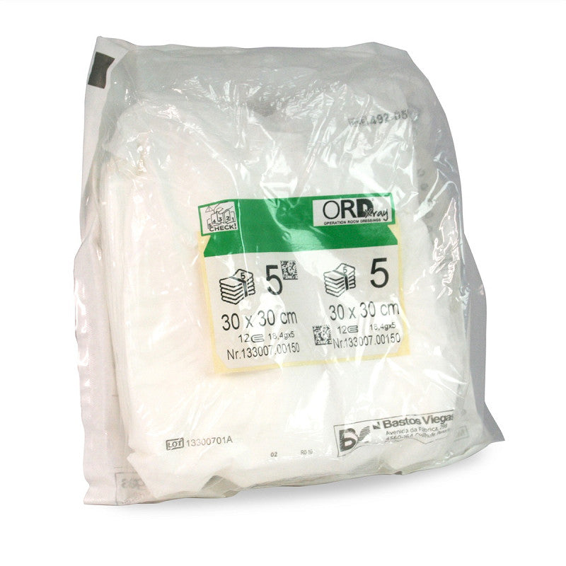 Bv Xray Sterile Abdominal Swabs 30 x 30cm 12ply W/tapes 100 (20 x 5's)