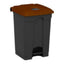 Probbax Step-On Container 45L Dark Grey Body + Brown Lid – cleaning & hygiene supplies