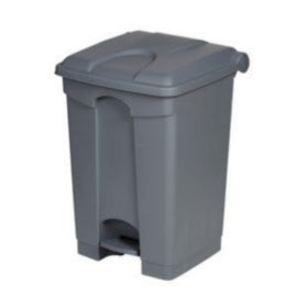 Probbax Rectangular Pedal Polypropylene Grey Bin 45L – cleaning & hygiene supplies