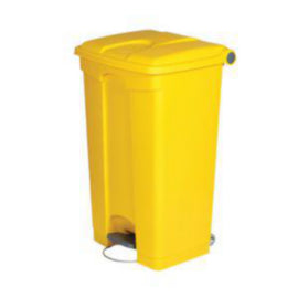 Probbax Rectangular Pedal Yellow Bin 90L – cleaning & hygiene supplies