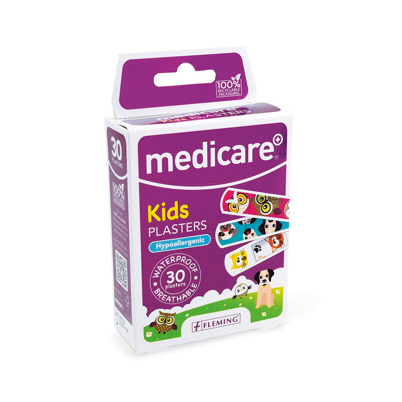 Medicare Waterproof Kids Plasters 30`s (pets) - Box of 10