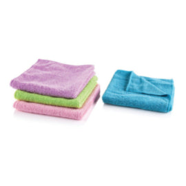 Minky Microfibre Multi Purpose Anti Bacterial Cloths 4pk – cloths, scourers & dusters