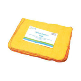 2Work Yellow Duster 508x355mm – cloths, scourers & dusters