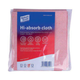 Robert Scott Hi-Absorb Microfibre Cloth Red – cloths, scourers & dusters