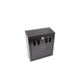 Genware Black WallMounted Outdoor Ashtray – cleaning & hygiene supplies