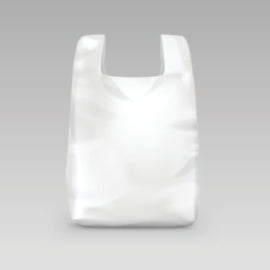 Shabra Premium White Vest Carrier Bag 230x410x510mm – cleaning & hygiene supplies