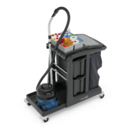 ECO-Matic EM5 Cleaning Trolley with Lockable Storage & 120L Waste Bin – waste bins & containers