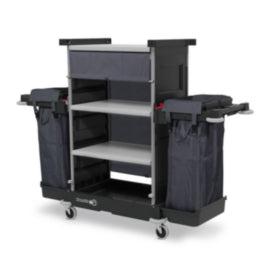 NKT-2R NuKeeper Trolley with Twin 100L Laundry Bags & Shelf Storage – laundry care