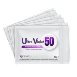 Proton Ultra Violet 50 Powdered Beer Line Cleaner 90g (6 pack) – cleaning & hygiene supplies
