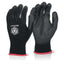 Beeswift PU Coated Gloves Black Medium – gloves & hand protection