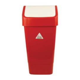 SYR Polypropylene Swing Bin Red 50Ltr – waste bins & containers