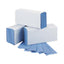 2Work M-Fold Hand Towel 1-Ply 240x220mm Blue – hand towels & centrefeed rolls