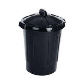 Dustbin 80 Litre Black 379770 – waste bins & containers