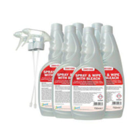 2Work Spray and Wipe with Bleach Trigger Spray 750ml – bleach & toilet cleaners
