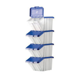 Barton Mf Storage Bins Blue Lids Pk4 – cleaning & hygiene supplies