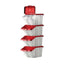 Barton Mf Storage Bins Red Lids Pk4 – cleaning & hygiene supplies