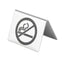 Olympia Brushed Steel No Smoking Table Sign – brushes & scrubbing tools