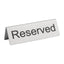 Olympia Brushed Steel Reserved Table Sign Pack of 10 – brushes & scrubbing tools