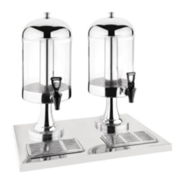 Olympia Double Juice Dispenser with Drip Tray – cleaning & hygiene supplies