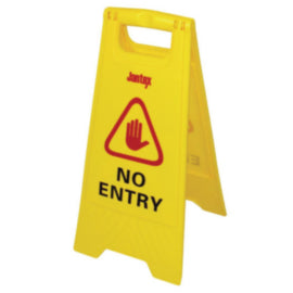 Jantex No Entry Safety Sign – cleaning & hygiene supplies