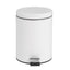 Bolero Pedal Bin White 5ltr – waste bins & containers