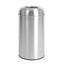 Bolero Stainless Steel Open Lid Bullet Bin Silver 40Ltr – cleaning & hygiene supplies
