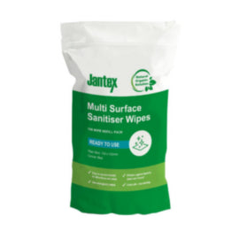 Jantex Green Sanitiser Wipes Refill Pack 130mm – surface cleaners & disinfectants