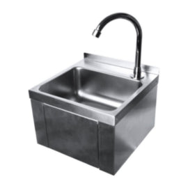 Oxford Hardware Stainless Steel Square Knee Operated Hand Wash Basin – hand soap & dispensers