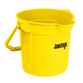 Jantex Yellow Graduated Bucket with Pouring Lip 10ltr – buckets & cleaning accessories