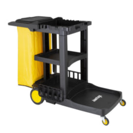 Jantex Cleaning Trolley Black – cleaning equipment & machines