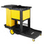 Jantex Cleaning Trolley Black with Lockable Cabinet – cleaning equipment & machines